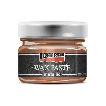 Speciální výtvarná barva Vosková pasta metalická Pentart, 20 ml - měděná