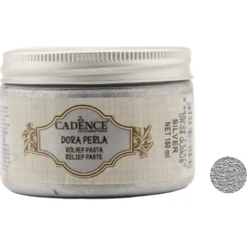 Speciální výtvarná barva Reliefní pasty Dora Perla, 150 ml - stříbrná