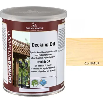 Olej na dřevo Borma wachs DECKING OIL - tónovaný dánský olej 1l, 01-natur
