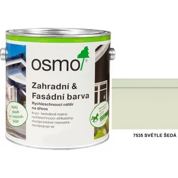 Olej na dřevo OSMO - zahradní a fasádní barva 0,75l, 7535 světle šedá