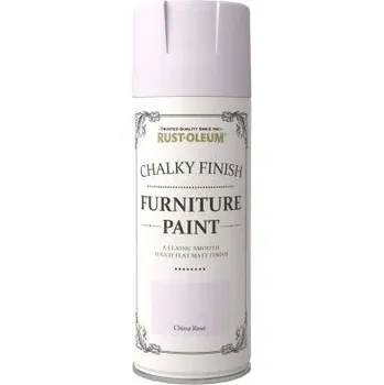 Barva ve spreji Rust-Oleum Barva na nábytek Chalky Finish Furniture Paint, křídový mat, křídová barva ve spreji 400 ml, čínská růže