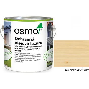 Olej na dřevo Osmo ochranná olejová lazura 0,75l, 701 bezbarvý mat