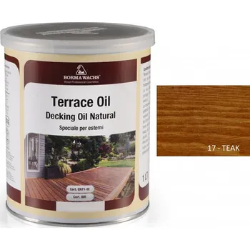 Olej na dřevo Borma wachs TERRACE OIL - TERASOVÝ OLEJ - barevný, 17-teak - 5l