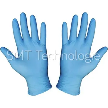 Pracovní rukavice ESD pracovní nitrilové rukavice StaticTec, modré, velikost M, 50 - 100104073