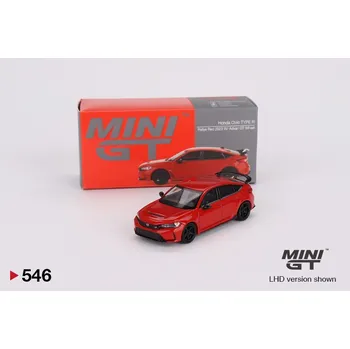 autíčko Honda Civic Type R 2023 W/ Advan GT Wheel - červená - 1:64 - Mini GT
