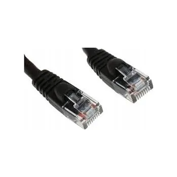 Síťový kabel Krátký síťový kabel LAN RJ45 Cat5e Ethernet 300mm Cinch PVC 30cm Černý