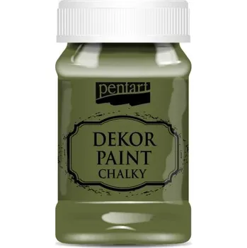 Vodová barva Dekor paint chalky křídová barva, trnovo-zelená - 100 ml