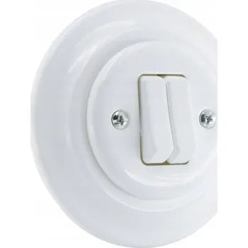 vypínač Zapuštěný vypínač Alkri-Light Antica New dvojitý bílý