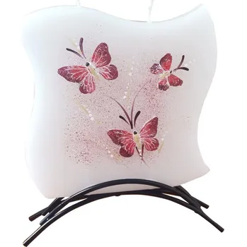 Svíčka BELLECANDLES 3D Butterflyes Red