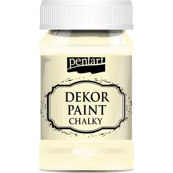 Speciální výtvarná barva Pentart Dekor paint chalky křídová barva, slonovinová - 100 ml