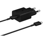 Samsung Nabíječka s USB-C portem + kabelem (15W) Black