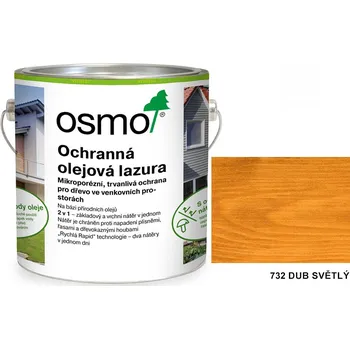 Olej na dřevo Osmo ochranná olejová lazura 0,75l, 732 dub světlý