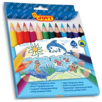 Pastelky JOVI JUMBO trojhranné / 12 ks