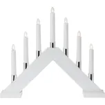 Svícen Vánoční most 7 LED žárovek