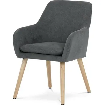 Jídelní židle Autronic Ambient AK-310GREY2 Jídelní židle, hladká látka, tmavě šedá