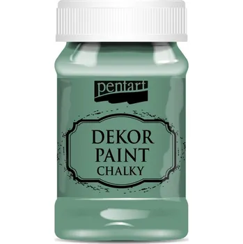 Speciální výtvarná barva Dekor paint chalky křídová barva, tyrkysová zelená - 230 ml