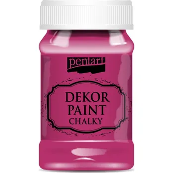 Speciální výtvarná barva Dekor paint chalky křídová barva, růžová - 230 ml