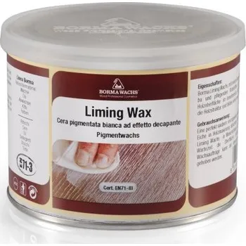 Olej na dřevo Borma wachs LIMING WAX 0,5 Lt. - bílý pigmentovaný vosk