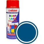 Německá syntetická vrchní barva ve spreji vysoký lesk Wilckens Spraylack Hochglanz Buntlack 400 ml, hořec modrá