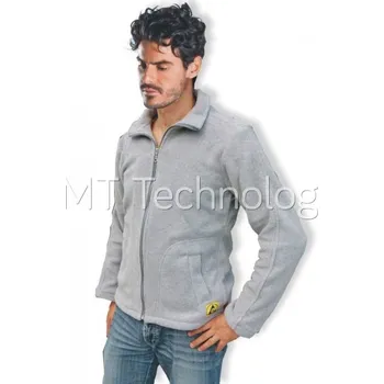 Pánská mikina ESD fleecová mikina, unisex, světle šedá, velikost M - 100104002651