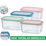 Dóza na potraviny sklo/silikonové víčko 0,75l