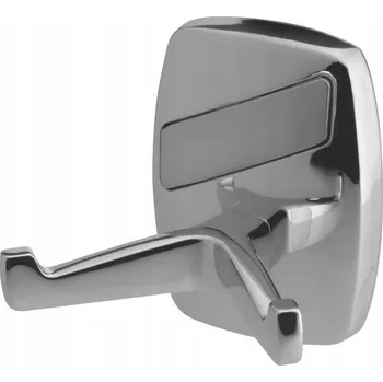 Věšák Háček na hmoždinky Bisk stříbrný