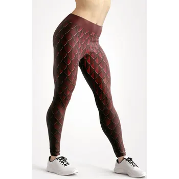 Dámské legíny UTOPY Dámské sportovní legíny Red Shard Velikost: L