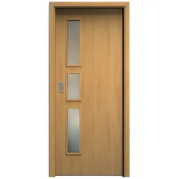 Interiérové dveře SAPELI ELEGANT KOMFORT M33 - START - POSUVNÉ DVEŘE VČ. ZÁRUBNĚ - Dub Průchozí šířka (cm): 120, Průchozí výška (cm): 210, Typ skla: Satináto bílé