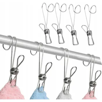 Věšák HÁČKY SVORKY KLIPY VĚŠÁKY NA RUČNÍKY HOUBIČKY RUKAVICE ČEPICE OCEL 4X
