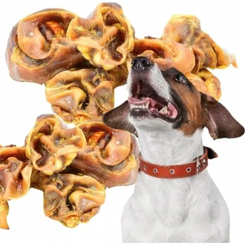 Pamlsek pro psa Vepřové ucho střední 100g Sušené pamlsky pro psa ANIMILLE