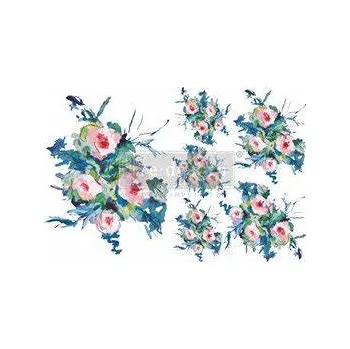 Transfer na nábytek ReDesign with Prima - H2O Transfer A4 - Expressive Blooms
