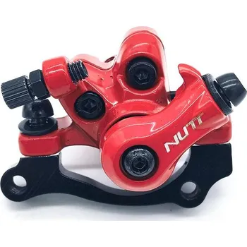 Příslušenství pro elektrokoloběžku Červený mechanický brzdič levý zadní včetně držáku sada komplet (Náhradní díly na koloběžku)