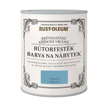 Barva na dřevo Rust-Oleum Barva na nábytek Chalky Finish Furniture Paint, křídový mat, Belgrave / Petrol / petrolejová - 750 ml