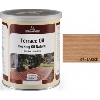 Olej na dřevo Borma Wachs TERRACE OIL - TERASOVÝ OLEJ - barevný, 07-larice - 1l