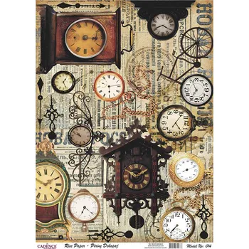 Umělecký papír Rýžový papír A4 - 014 - Cadence (Hodiny)