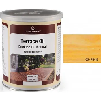 Olej na dřevo Borma wachs TERRACE OIL - TERASOVÝ OLEJ - barevný, 05-pinie - 5l