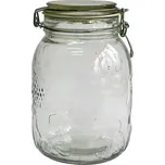Dóza 1,6 l skleněná s patentním uzávěrem