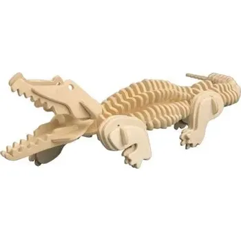 ostatní stavebnice Woodcraft Dřevěné 3D puzzle Krokodýl