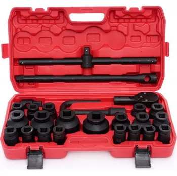 Ruční nářadí Kraft&Dele KD11758 Nástrčné rázové hlavice 3/4" 6-ti hran 26 ks