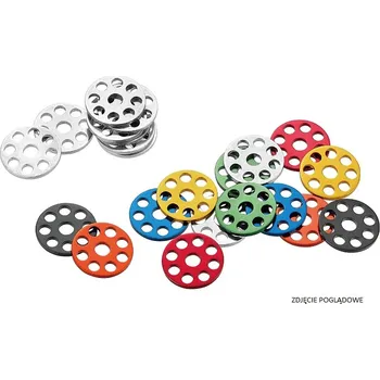 Šroub HLINÍKOVÉ PODLOŽKY POD ŠROUBY M6 (BALENÍ 10 KS) VNĚJŠÍ PRŮMĚR 25 MM BARVA ČERVENÁ - PROPAGACE