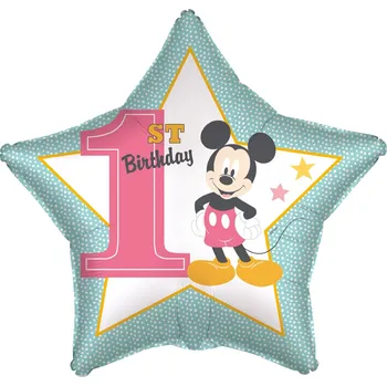 Balónek Amscan / Riethmüller Balonek fóliový Mickey Mouse 1st Birthday, 43 cm