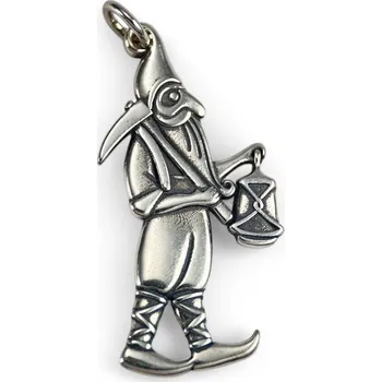 Přívěsek Drakkaria Středověký havíř - permoník, přívěsek, stříbro 925/1000