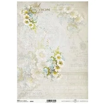 Umělecký papír Rýžový papír A4 - květiny a rostliny (R2062)