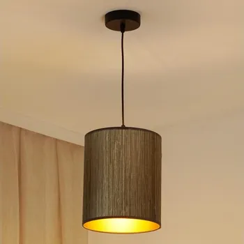 Brilagi - Lustr na lanku BOSTON ROLLER 1xE27/15W/230V pr. 21 cm hnědá/zlatá