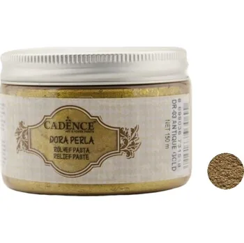 Speciální výtvarná barva Reliefní pasty Dora Perla, 150 ml - antická zlatá