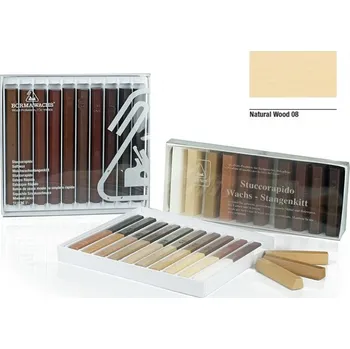 Olej na dřevo Borma wachs STUCCORAPIDO Retušovací tyčinka z měkkého vosku - 08 natural wood