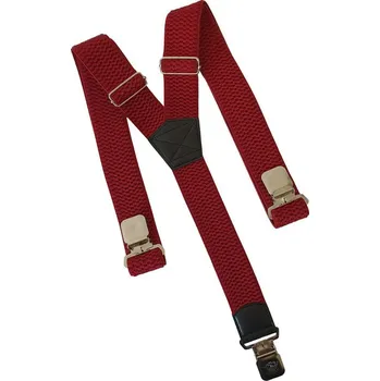 Kšandy Natur šle na kalhoty clip, červené