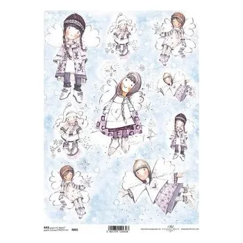 Umělecký papír Rýžový papír A4 - dětský anděl (R0805)