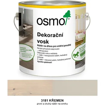 Olej na dřevo OSMO - dekorační vosk - intenzivní odstín, 3181-křemen - 750 ml