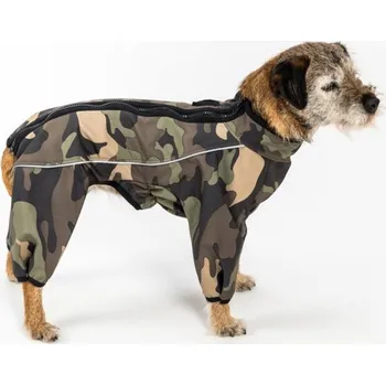 Obleček pro psa Obleček pro psy kombinéza softshell Bandy maskáč hnědý Velikost: 36cm